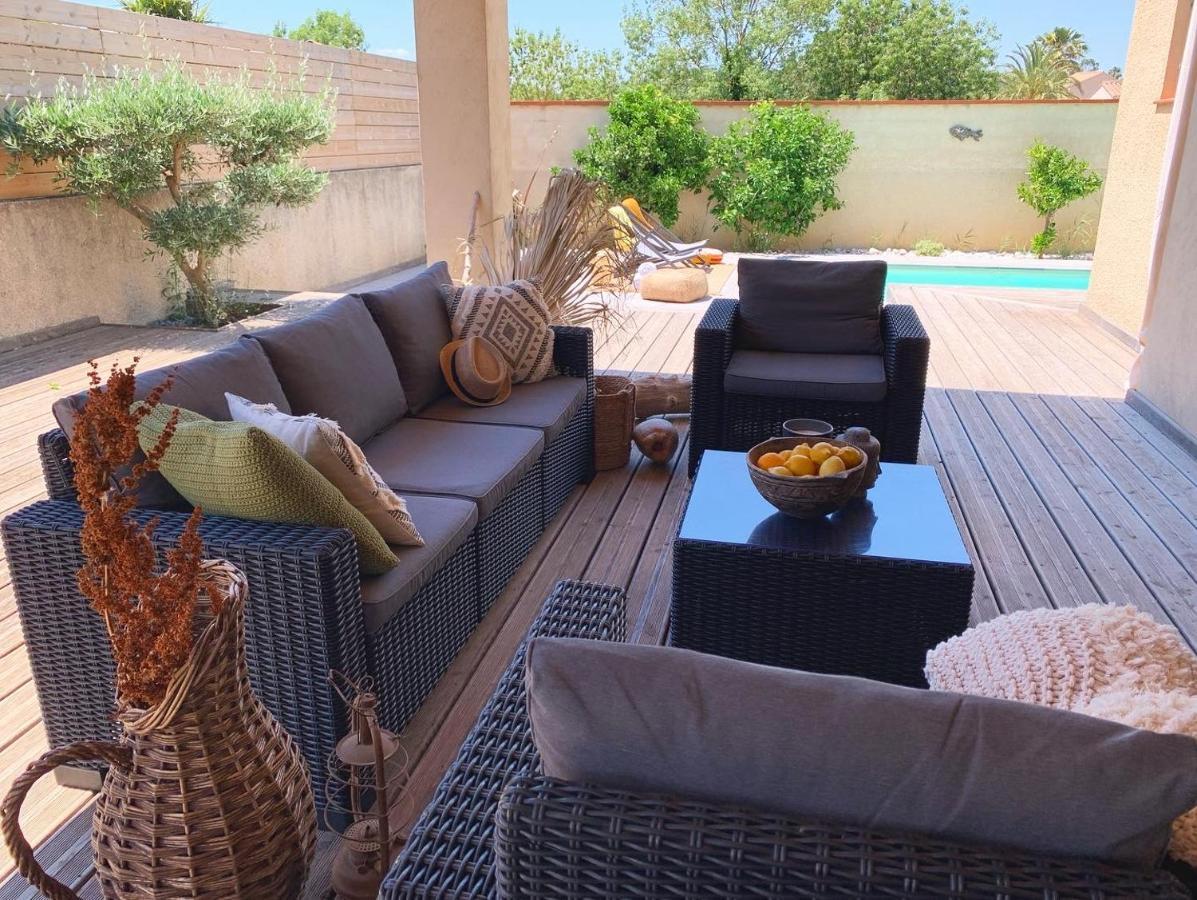 Le Petit Bali Spacieuse Villa Pour 8 Avec Piscine Saint-Cyprien  Exterior foto