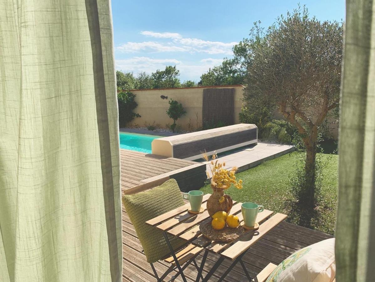 Le Petit Bali Spacieuse Villa Pour 8 Avec Piscine Saint-Cyprien  Exterior foto
