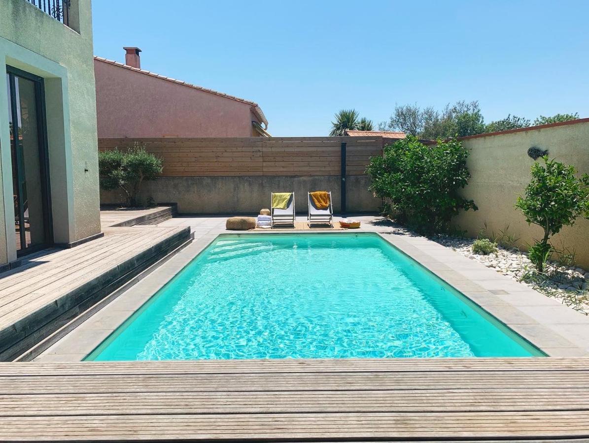 Le Petit Bali Spacieuse Villa Pour 8 Avec Piscine Saint-Cyprien  Exterior foto
