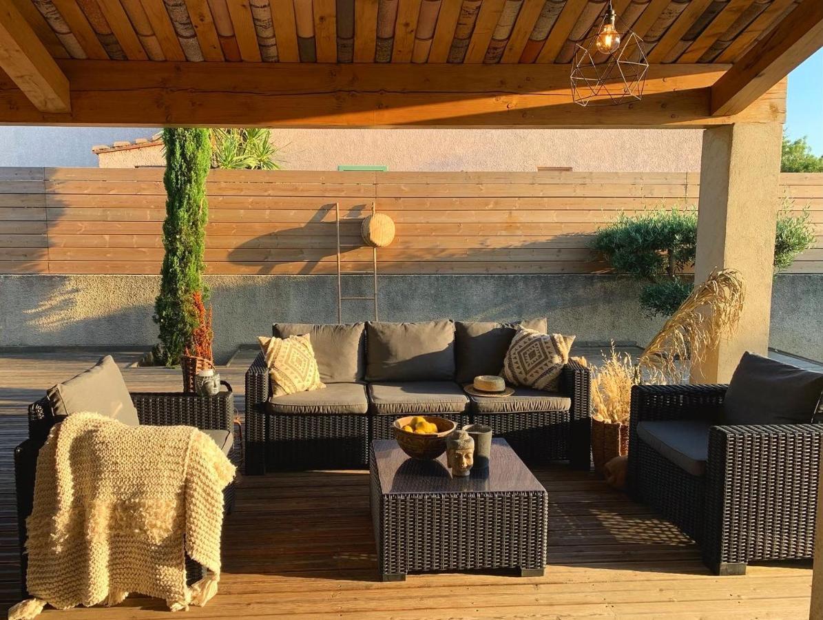Le Petit Bali Spacieuse Villa Pour 8 Avec Piscine Saint-Cyprien  Exterior foto